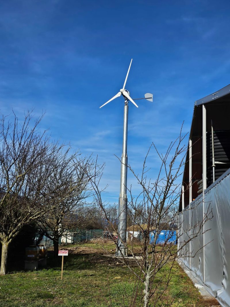 Eolienne installée dans le parc alsacien de chaudières Location à Uffholtz